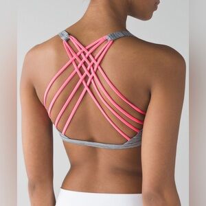 Lululemon free to be bra wild space dye camo seal grey deep coal flash light